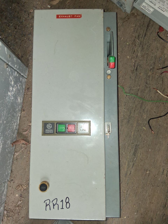 GE Nema Size  1 Combination Starter 27 Amp 600 Volt Coil Volt 460/380 Coil Volt