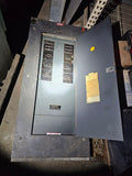 GE NHB 400 Amp Panel With 150 Amp Main & Breakers 277/480 Volt 3 Phase 4 Wire