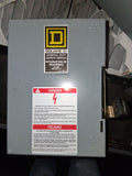 Square D Disconnect 30 Amp 240 Volt 60 Hz Cat# D321N