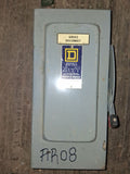 Square D Disconnect 60 Amp 600 Volt Cat# H362 Fused