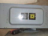 Square D Disconnect 60 Amp 600 Volt Cat# HU362