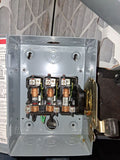Square D Disconnect 30 Amp 240 Volt 60 Hz Cat# D321N