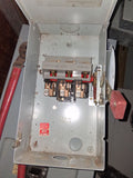 GE Disconnect 100 Amp 600 Volt Cat# THN3363R Un-Fused