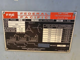 Federal Pacific 112.5 KVA Transformer 3 Phase 60 Hz 480-208Y/120 Volt
