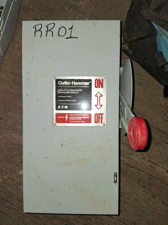 Cutler Hammer/Eaton Disconnect 30 Amp 600 Volt 3 pole Cat# DH361FGK