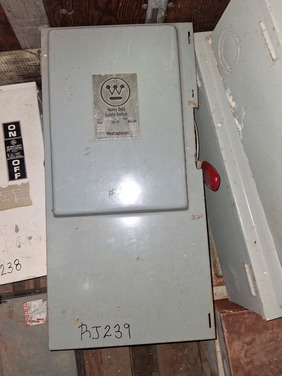 Westinghouse Disconnect 200 Amp 600 Volt Cat# HU-364