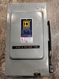 Square D Disconnect 30 Amp 600 VAC 600 VDC