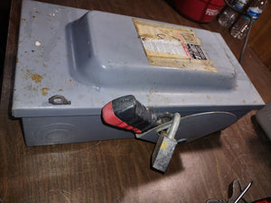 Square D Disconnect 60 Amp 600 Volt Cat# H362