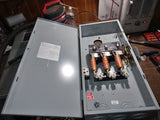 GE Disconnect 200 Amp 240 Volt Max.HP 50 50/60 Hz Model 9 Cat# TG4324