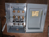 Cutler Hammer Disconnect 60 Amp 240 Volt 3 Pole