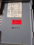 Square D Disconnect 30 Amp 240 Volt Cat# DU321 Un-Fused