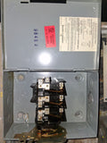 Square D Disconnect 30 Amp 240 Volt Cat# DU321 Un-Fused