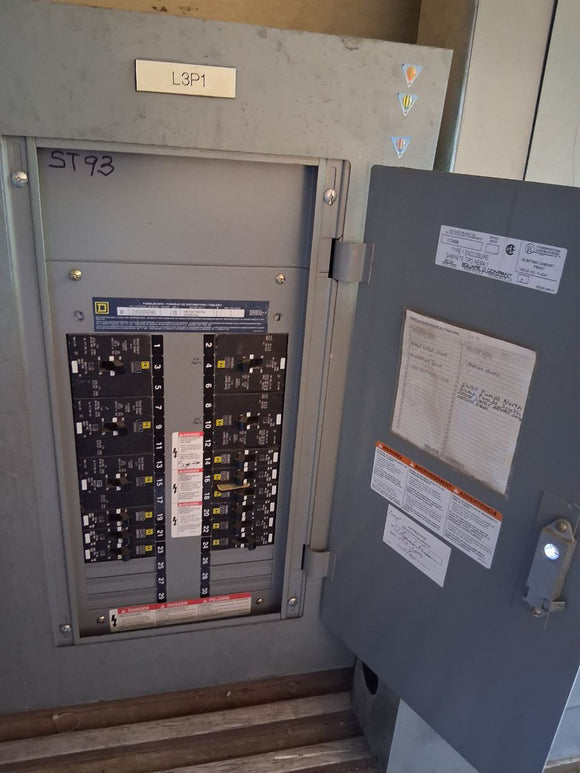 Square D NF 125 Amp Panel With Some Breakers 600Y/347-240 3 Phase 4 wire