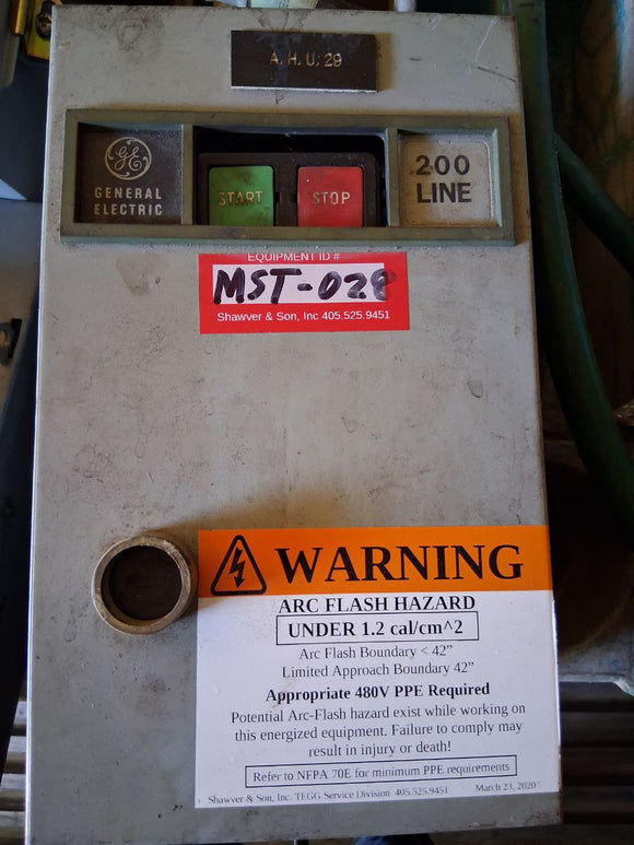 GE Combination Starter 115 Coil Volt 60/50 Hz