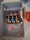 GE Disconnect 30 Amp 240 Volt Model 10 Cat# TH4321 Fused