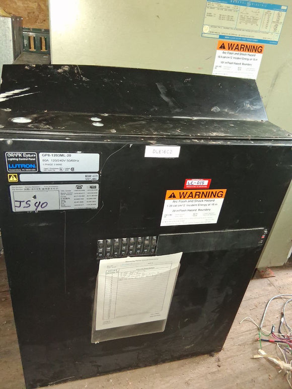 Grafik Eye GP8-1203ML-20 Lighting Control Panel 80 Amp 120-240 Volt 50/60 Hz