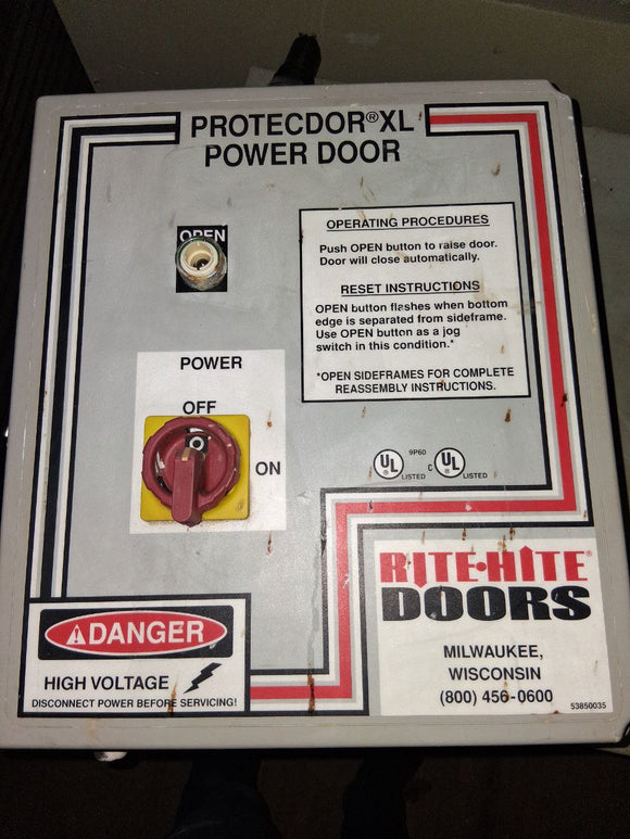 Rite-Hite Doors Protector Door Controller Model# 8000/XL