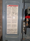 GE Disconnect 30 Amp 240 Volt  Cat# H321N Fused