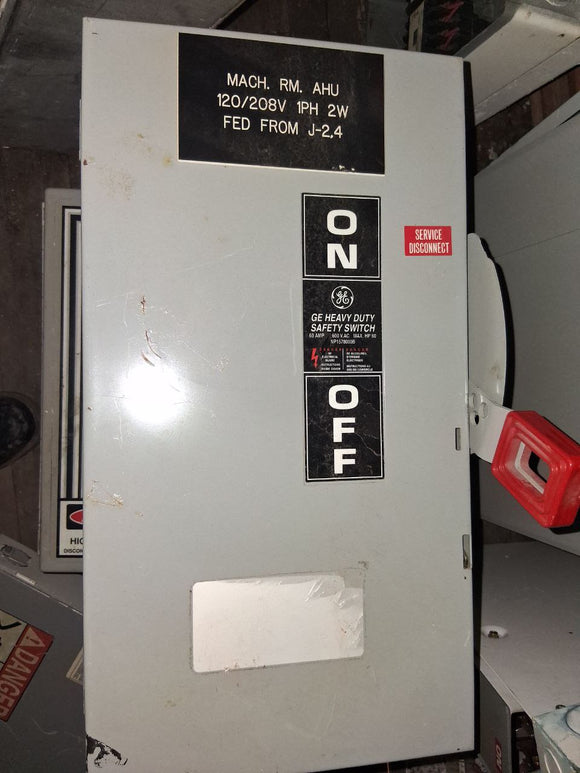 GE Disconnect 60 Amp 600 Volt Un-Fused