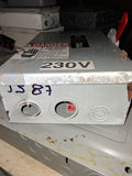 GE Disconnect 60 Amp 240 Volt Cat# TGN3322 Un-Fused