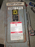 Square D Disconnect 30 Amp 600 Volt Un-fused