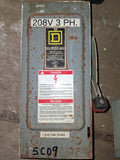 Square D Disconnect 30 Amp 600 Volt Cat# H361