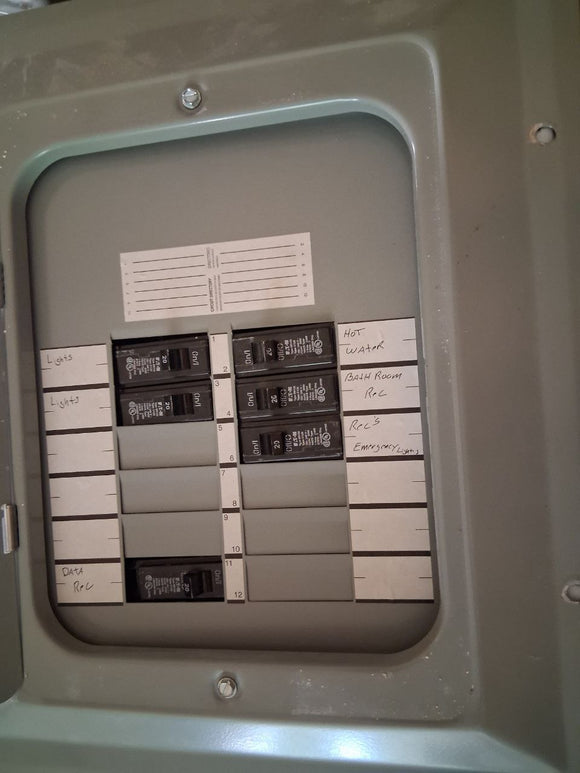 EATON 125 Amp Panel With Breakers 120/240 Volt