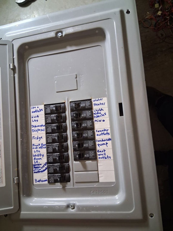 Siemens 125 Amp Panel With Breakers 120/240 Volt