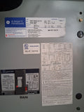 GE 225 Amp Main Panel With  Breakers 480Y/277  Volt 3 Phase 4 Wire