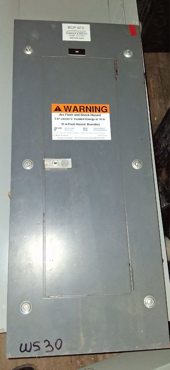 GE NLAB 100 Amp Panel With Breakers 120/208 Volt 3 Phase 4 Wire