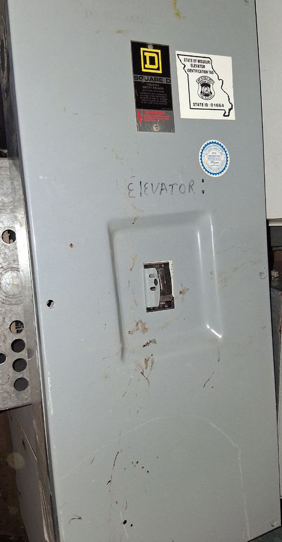 Square D KAL Thermal Magnetic Circuit Breaker in Enclosure 150 Amp 600 Volt Cat# KAL361501021