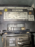 Square D Nema Size 2 Motor Starter 600 Volt Coil Volt 120/110 50/60 Hz