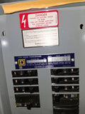 Square D  100 Amp Panel With  Breakers 208Y/120 Volt 3 Phase 4 Wire
