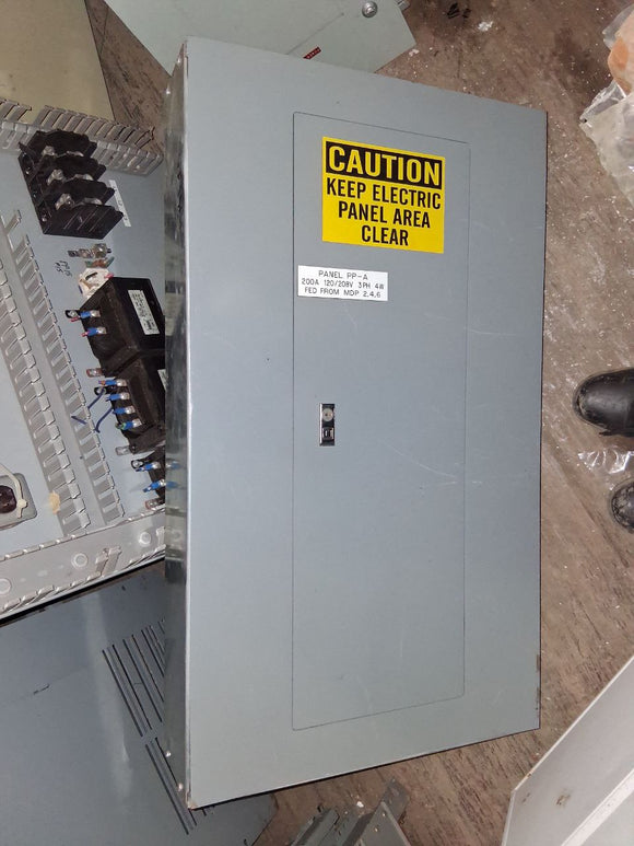 Square D NQOD 225 Amp Panel With Breakers 208Y/120 Volt 3 Phase 4 Wire