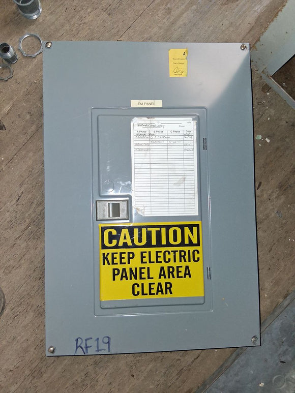 Square D 100 Amp Panel With Breakers 120/208 3 Phase