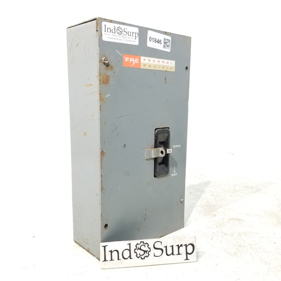 Federal Pacific Circuit Breaker  In Enclosure 50 Amp