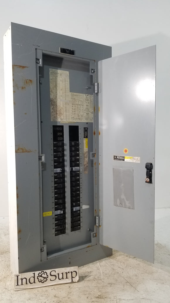 GE Panel With Breakers ! 225 Amp 208Y/ 120 Volt 3 Phase 4 Wire