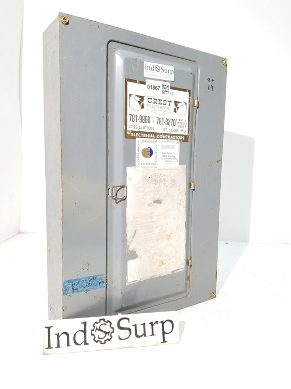 Square D Panel With Breakers ! 125 Amp 208Y/120 Volt