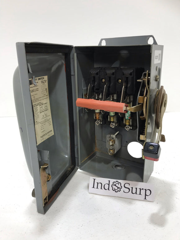 Square D Disconnect 30 Amp 240 Volt 3 Phase