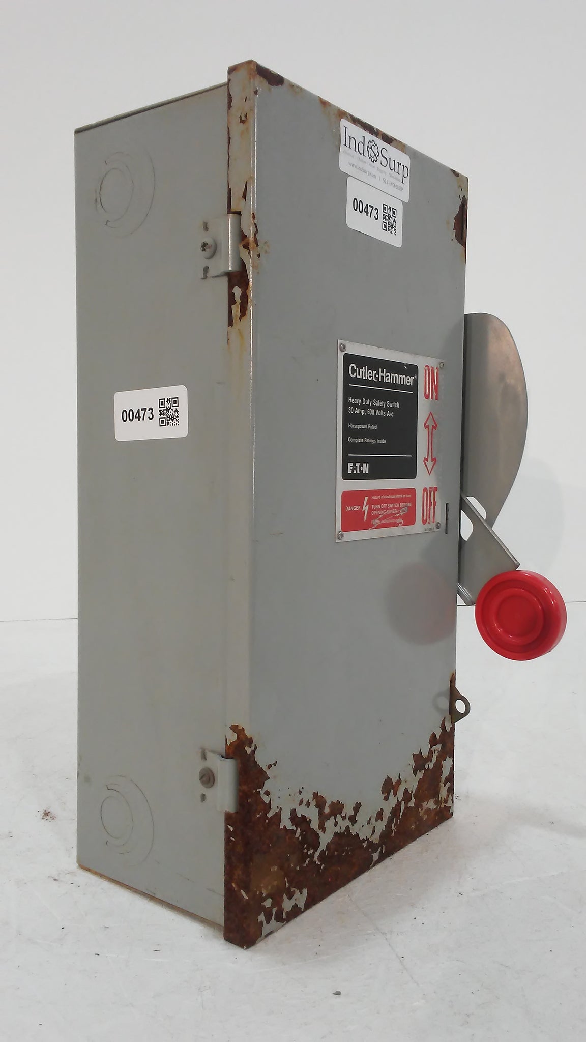 Cutler- Hammer Disconnect 30 Amp 600 Volt 3 Phase 3 Wire Un-fused – IndSurp