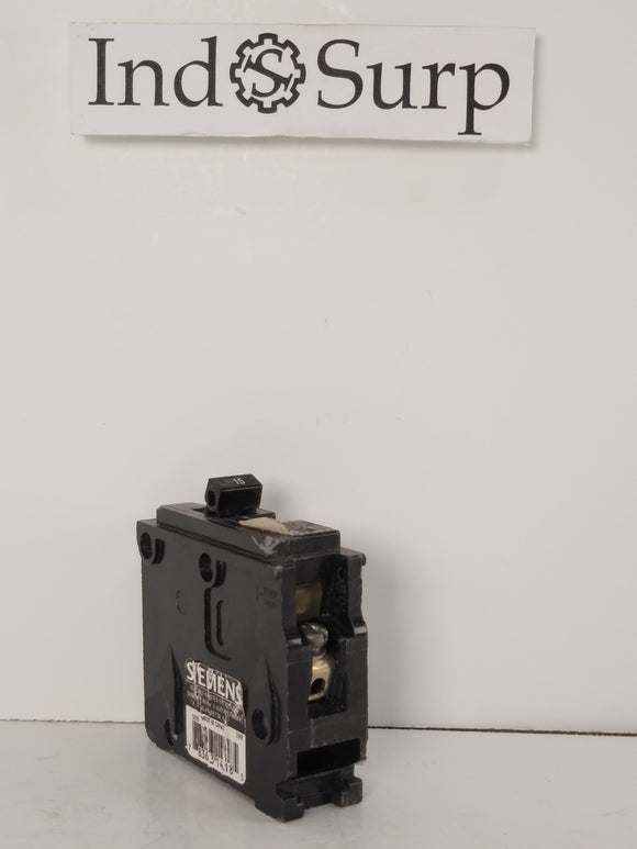 Siemens QP Circuit Breaker 15 Amp 120/240 Volt 1 Pole