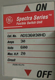 GE Spectra Series 30 Amp 600 Volt Fusible Switch 20 HP 3Ph 3P Cat# ADS36030H