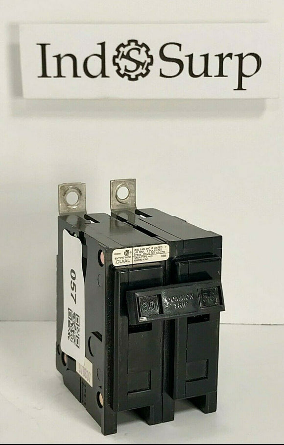 Cutler Hammer 30 Amp HACR Circuit Breaker 208 Volt 120/240 V 2Pole Cat# XR-1781