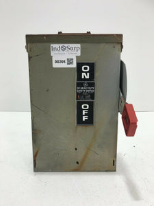 GE Heavy Duty Safety Switch 30 Amp 600 VAC 250 VDC  Max.HP 20 Cat# TH53C1R