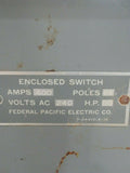 FPE  400 Amp Enclosed Switch 240 AC 4 SN Pole H.P 50.