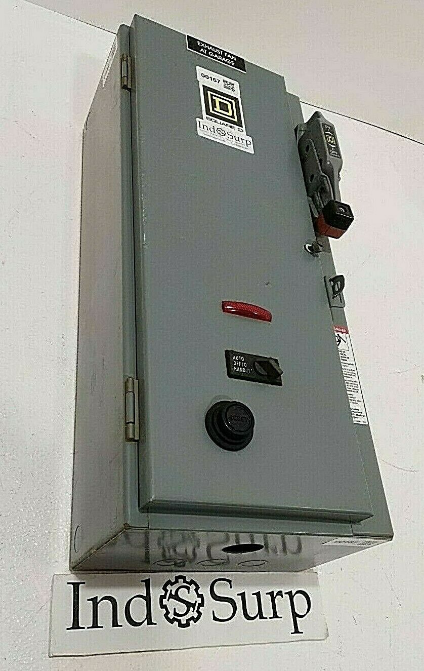 Square D Nema Size 0 Combination Motor Starter 30 Amp 600 Volt 3 Phase