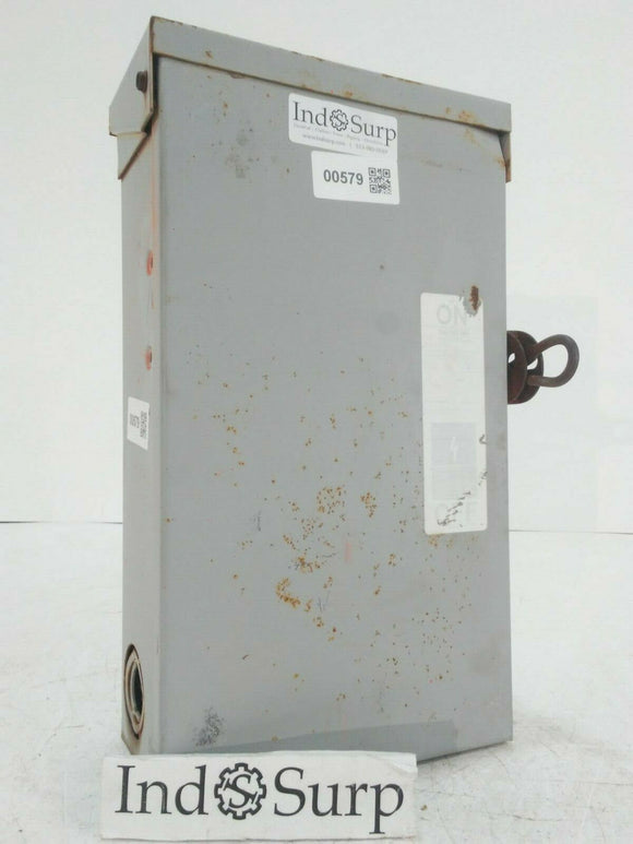 Siemens/I-T-E 30 Amp Disconnect 600 Volt 3 Phase 3 Wire Type 3R Indoor/Outdoor