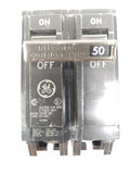 GE THQB Circuit Breaker 50 Amp 120/240 Volt 2 Pole Bolt On