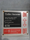 CH/Cutler Hammer Disconnect 30 Amp 600 Volt 3 Pole Un-Fused