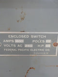 FPE Enclosed Switch 400 Amp 240 Volt